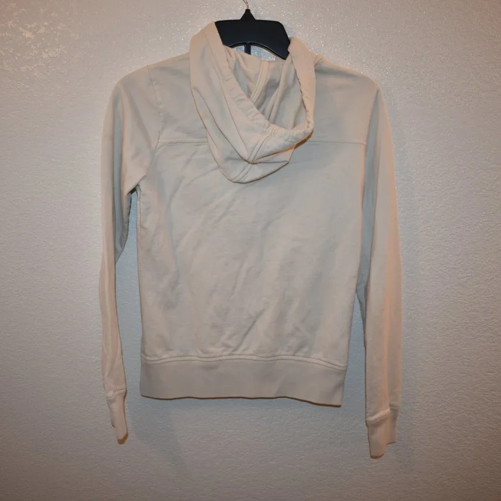 Lucky Brand White Hoodie Sweater Clover - Picture 3 of 4